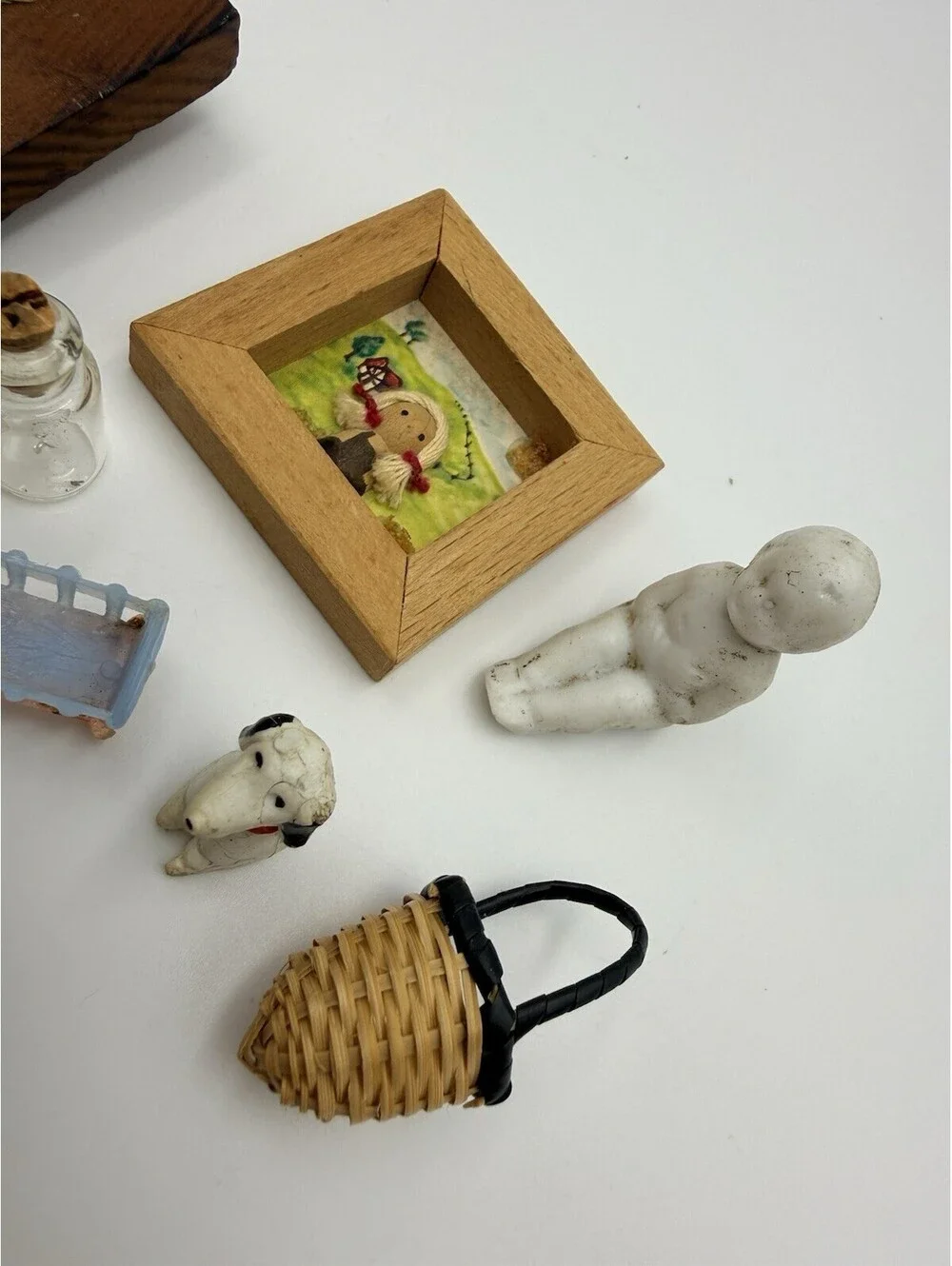 Vintage Dollhouse Minature Farmhouse Style Accessory Decor Lot